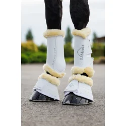 LeMieux Motionflex Dressur gamacher med pels, Hvid