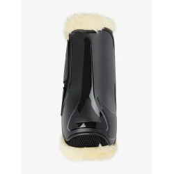 LeMieux Motionflex Dressur gamacher med pels, Sort