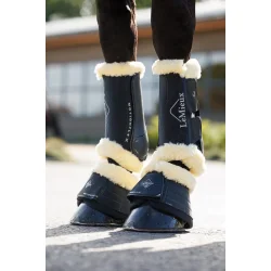 LeMieux Motionflex Dressur gamacher med pels, Sort