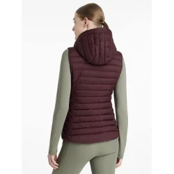 LeMieux Rose Puffer vest med htte  Damson