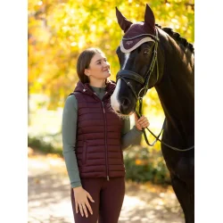LeMieux Rose Puffer vest med htte  Damson