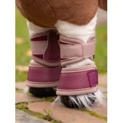 LeMieux Toy Pony Mesh Brushing Boots - Blackberry