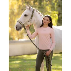 LeMieux Young Rider Hybrid Sports Top - Petal