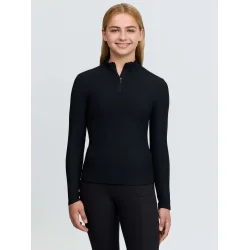 LeMieux Young Rider Raye Ribbed Base Layer - Sort