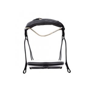 Finesse Cassidy -  Sort med hvid foring/ Slv spnder