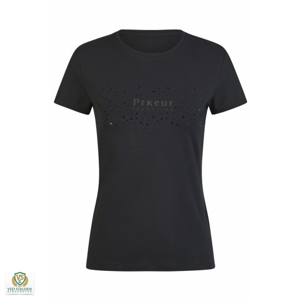 Pikeur Cotton T-shirt Selection, Sort
