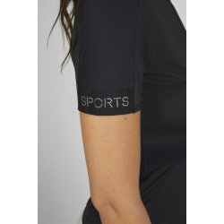 Pikeur Mesh Zip Shirt Sport, Sort