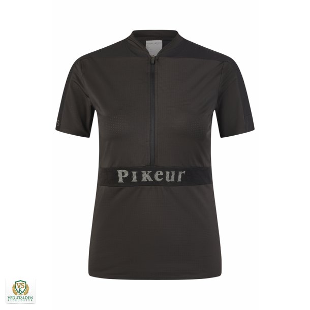 Pikeur Mesh Zip Shirt Sport, Sort