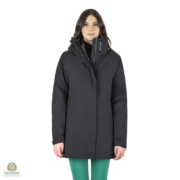 Equiline 3 i 1 lang jakke Candyc, Sort