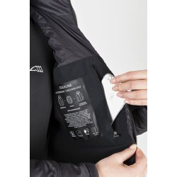 Equiline 3 i 1 lang jakke Candyc, Sort