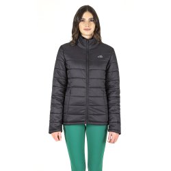 Equiline 3 i 1 lang jakke Candyc, Sort