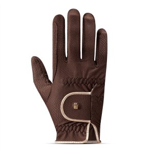 Roeckl Ridehandsker Lona - Mocha/Gold