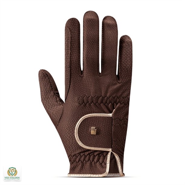 Roeckl Ridehandsker Lona - Mocha/Gold