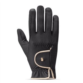 Roeckl Ridehandsker Lona - Black/Gold