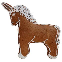 Kageform stende enhjrning 11cm