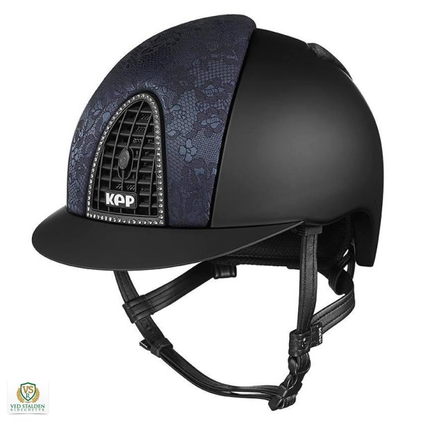 Kep Cromo Textile Black silk + Black Swarovsky