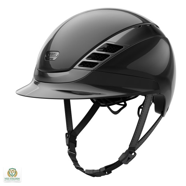 ABUS Pikeur AirLuxe CHROME Ridehjelm, Sort